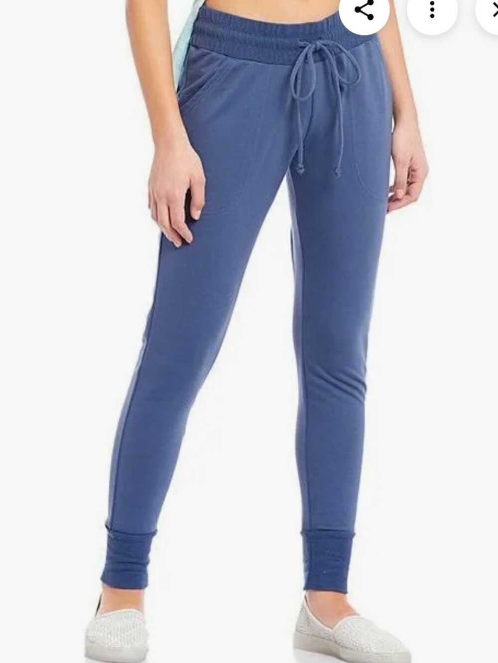 Free People Movement Sunny Skinny Sweatpants L Slim Relaxed Elastized Drawstring